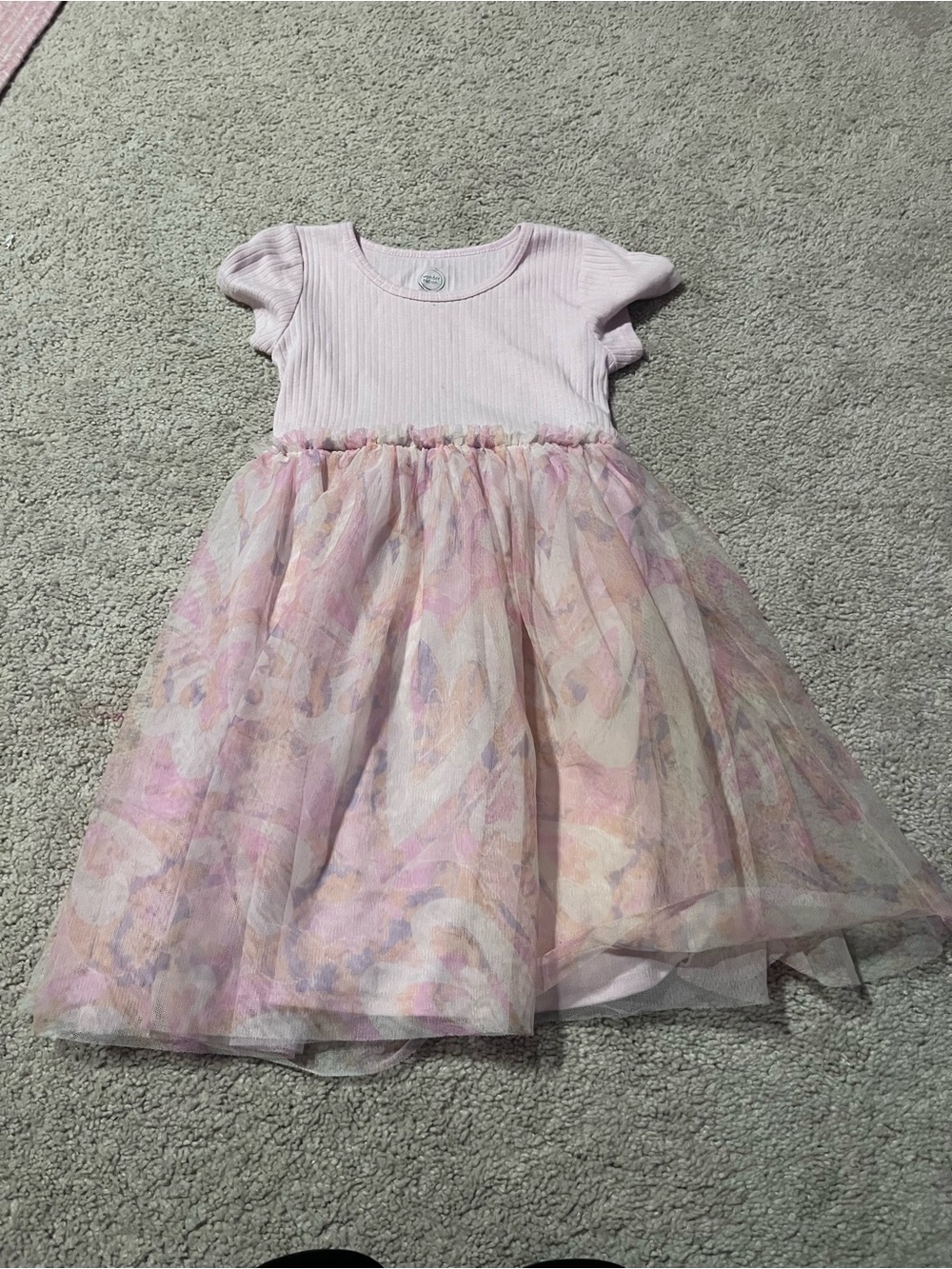 Pink Pastel Tulle Skirt Girls Dress